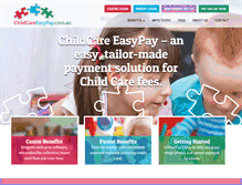 Tablet Screenshot of childcareeasypay.com.au